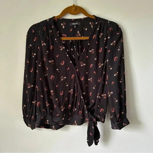 Madewell | Délicate Wrap  Blouse - Picture 1 of 8